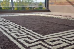Jarapa (rug) in chocolate color from Alpujarras, Spain