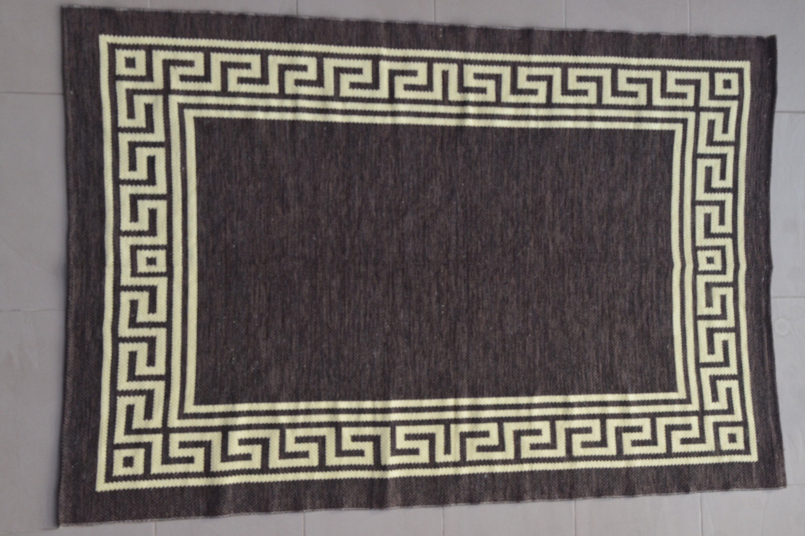 Jarapa (rug) in chocolate color from Alpujarras, Spain