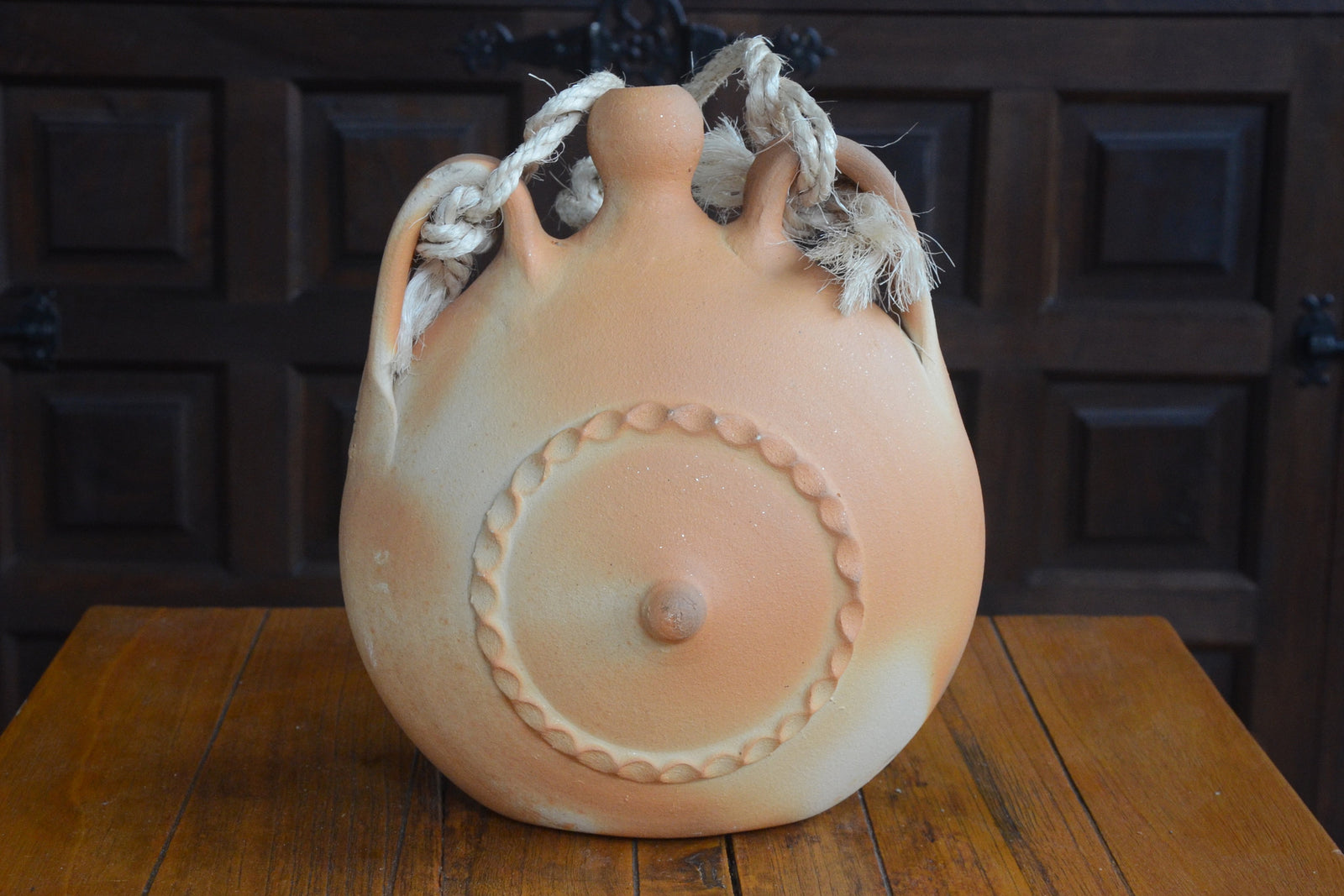 Cantimplora (wine barrel) from Moveros, Spain