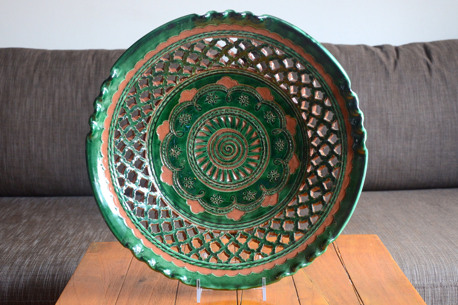 Plate with fretwork from Úbeda, Spain