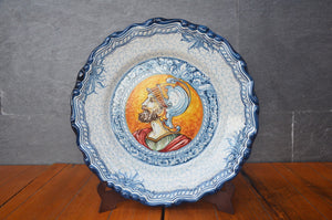 Plate With Soldier Looking To The Left From Puente Del Arzobispo, Spain