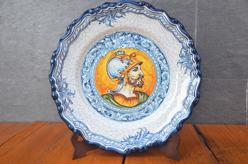 Plate With Soldier Looking To The Right From Puente Del Arzobispo, Spain