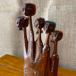 Family Group of five figurines from Mozambique
