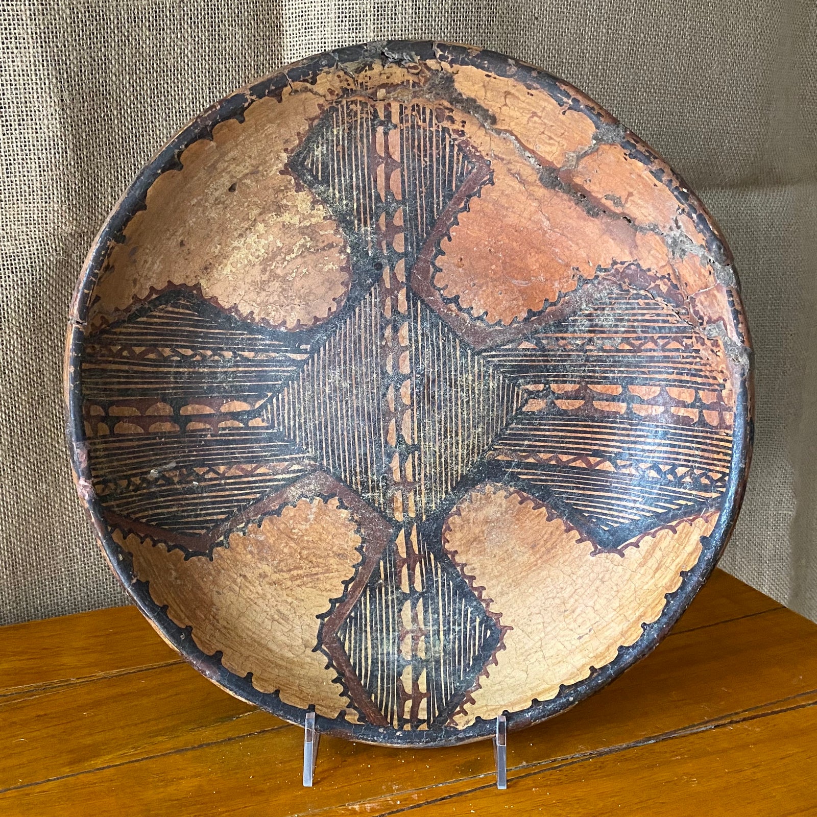 Bereber Clay Plate - Big (antique, vintage)